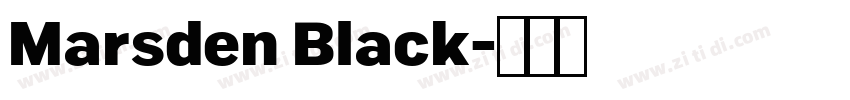 Marsden Black字体转换